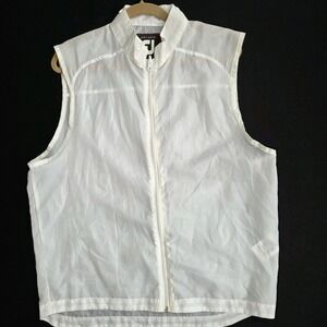Dry Joys FJ Premiere Footjoy Men Medium Transparent Full Zip‎ Golf Vest